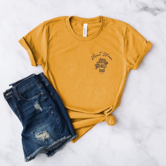 Bella Canvas Tops - Plant Mom Shirt | Handmade 🌿🎍🌱🎋